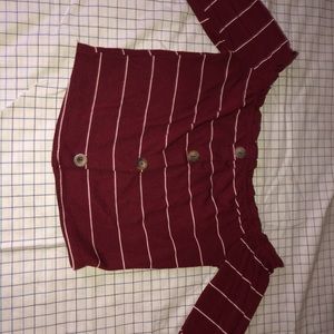 Long sleeve crop top